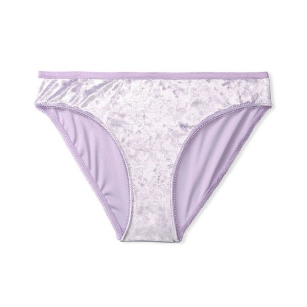 ‼️NWT‼️Victorias Secret Lavender Velvet Bikini Cut Panty Medium